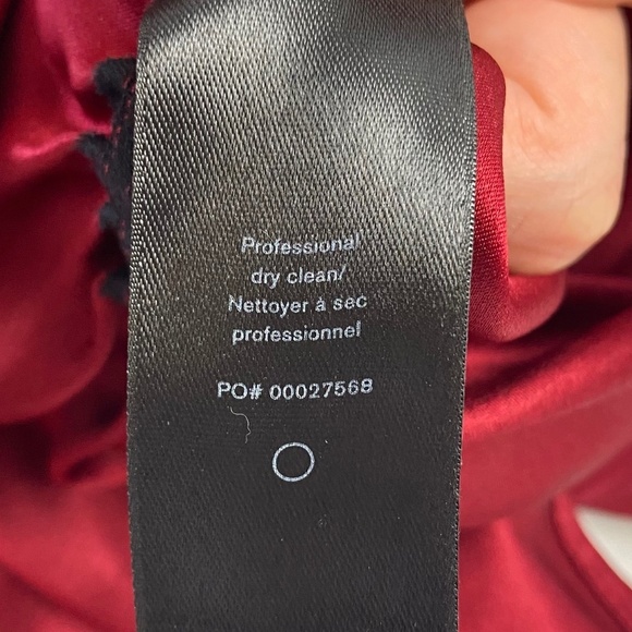 RAG & BONE Maris Deep Berry Silk Ruched Short Sleeve Top Size 2 - Picture 9 of 9